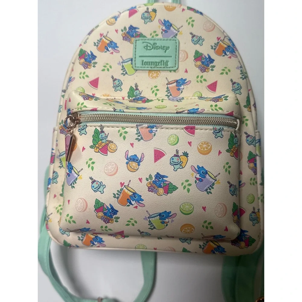 Disney Loungefly Lilo‎ and Stitch Watermelon Vacation Mini Backpack
